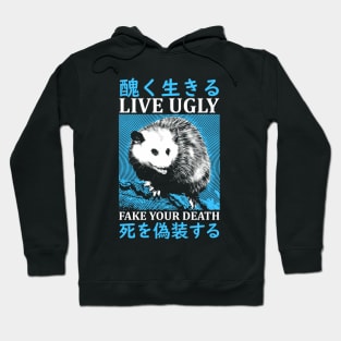 Live Ugly Opossum Japanese Hoodie